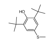 2,6-di-tert-butyl-4-(methylsulfanyl)phenol结构式