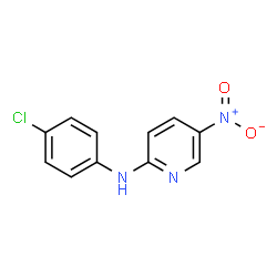 (4-chloro-phenyl)-(5-nitro-pyridin-2-yl)-amine结构式