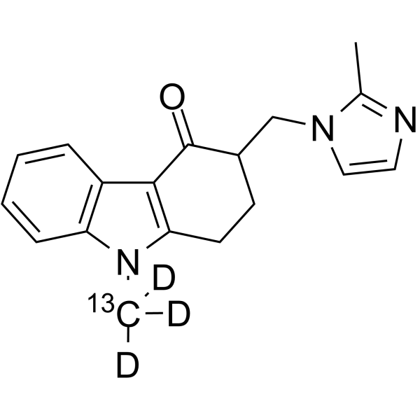Ondansetron-13C,d3结构式