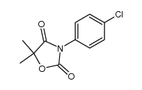 3-(4-chloro-phenyl)-5,5-dimethyl-oxazolidine-2,4-dione结构式