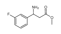 3-amino-3-(3-fluorophenyl)propionic acid methyl ester Structure
