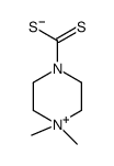 4,4-dimethylpiperazin-4-ium-1-carbodithioate结构式