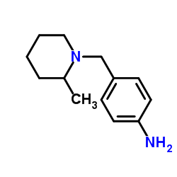 4-(2-METHYL-PIPERIDIN-1-YLMETHYL)-PHENYLAMINE structure