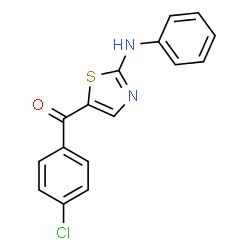 (2-Anilino-1,3-thiazol-5-yl)(4-chlorophenyl)methanone Structure
