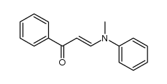 3-(N-methylphenylamino)-1-phenylprop-2-en-1-one结构式