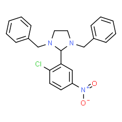 1,3-Dibenzyl-2-(2-chloro-5-nitrophenyl)imidazolidine结构式