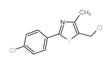 5-(Chloromethyl)-2-(4-chlorophenyl)-4-methylthiazole Structure