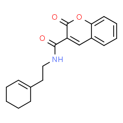 N-(2-(cyclohex-1-en-1-yl)ethyl)-2-oxo-2H-chromene-3-carboxamide structure