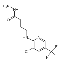 4-(3-chloro-5-trifluoromethylpyridin-2-ylamino)butyric acid hydrazide结构式