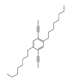 2 5-DIOCTYL-1 4-DI-1-PROPYNYLBENZENE Structure