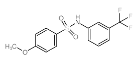 4-Methoxy-N-[3-(trifluoromethyl)phenyl]benzenesulfonamide Structure