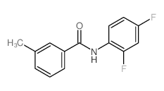 N-(2,4-Difluorophenyl)-3-methylbenzamide Structure