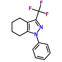 4,5,6,7-TETRAHYDRO-1-PHENYL-3-(TRIFLUOROMETHYL)-1H-INDAZOLE Structure