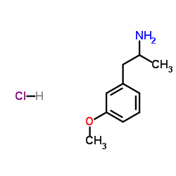 3-Methoxyamphetamine (hydrochloride)结构式