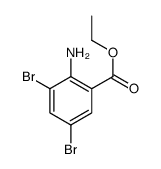 Ethyl 2-amino-3,5-dibromobenzoate structure