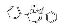 1,3-Diazatricyclo3.3.1.13,7decan-6-ol, 5,7-diphenyl-结构式