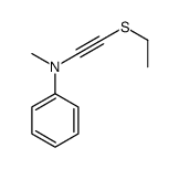 N-(2-ethylsulfanylethynyl)-N-methylaniline结构式