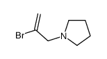 1-(2-bromoprop-2-enyl)pyrrolidine结构式