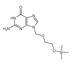 9-(2-trimethylsilyloxyethoxymethyl)guanine Structure
