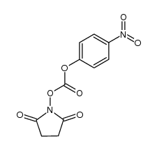 N-(4-nitrophenoxycarbonyloxy)succinimide结构式