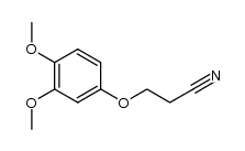 3-(3,4-dimethoxyphenoxy) propanonitrile结构式