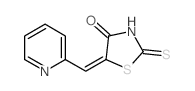 5-(2-吡啶亚甲基)-2-硫氧代-4-噻唑啉酮结构式