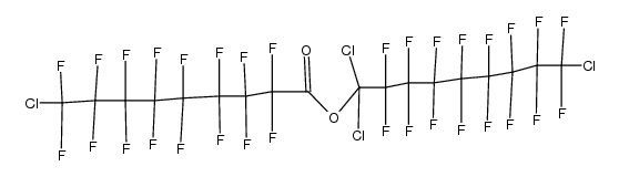 ω-Chlor-perfluor-nonansaeure-(α,α,ω-trichlor-perfluor-nonylester)结构式