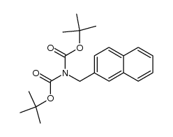 N,N-bis(tert-butoxycarbonyl)naphthalen-2-ylmethylamine Structure