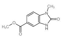 1-甲基-2-氧代-2,3-二氢-1H-苯并[d]咪唑-5-羧酸甲酯结构式