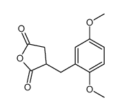 3-[(2,5-dimethoxyphenyl)methyl]oxolane-2,5-dione Structure