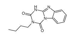3-butyl-1H-benzo[4,5]imidazo[1,2-a][1,3,5]triazine-2,4-dione结构式