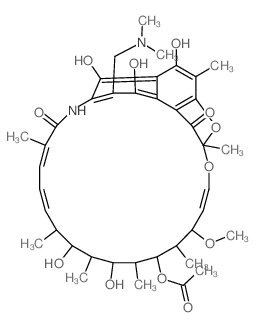 3-(dimethylamino-methyl)-rifamycin结构式