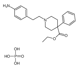 ethyl 1-[2-(4-aminophenyl)ethyl]-4-phenylpiperidine-4-carboxylate,phosphoric acid结构式