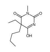 5-butyl-5-ethyl-1-methyl-1,3-diazinane-2,4,6-trione结构式