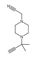 2-[4-(1,1-dimethylprop-2-ynyl)piperazin-1-yl]acetonitrile结构式