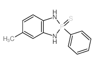 3-methyl-8-phenyl-8-sulfanylidene-7,9-diaza-8$l^C13H13N2PS-phosphabicyclo[4.3.0]nona-2,4,10-triene Structure
