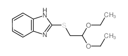 2-(2,2-diethoxyethylsulfanyl)-1H-benzoimidazole Structure