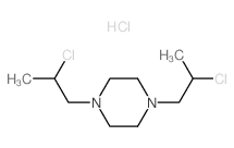 Piperazine,1,4-bis(2-chloropropyl)-, hydrochloride (1:2) structure