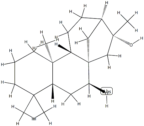Kaurane-7β,16-diol结构式