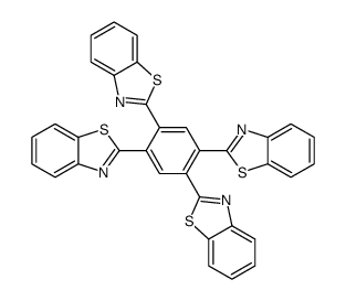 2-[2,4,5-tris(1,3-benzothiazol-2-yl)phenyl]-1,3-benzothiazole Structure