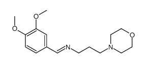 1-(3,4-dimethoxyphenyl)-N-(3-morpholin-4-ylpropyl)methanimine Structure