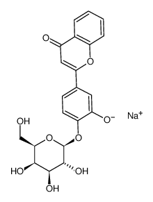 3',4'-Dihydroxyflavone-4'-beta-D-galactopyranosidesodiumsalt结构式