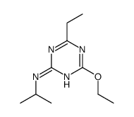 4-ethoxy-6-ethyl-N-propan-2-yl-1,3,5-triazin-2-amine结构式