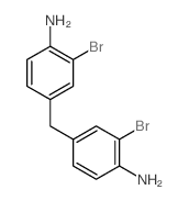 4-[(4-amino-3-bromo-phenyl)methyl]-2-bromo-aniline structure