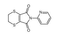 6-pyridin-2-yl-2,3-dihydro-[1,4]dithiino[2,3-c]pyrrole-5,7-dione结构式