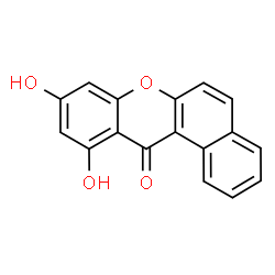 9,11-Dihydroxy-12H-benzo[a]xanthen-12-one Structure