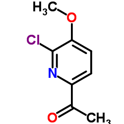 1-(6-Chloro-5-methoxy-2-pyridinyl)ethanone Structure