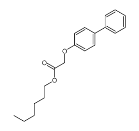 hexyl 2-(4-phenylphenoxy)acetate结构式