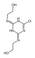 2,2'-[(6-chloro-1,3,5-triazine-2,4-diyl)diimino]bisethanol structure