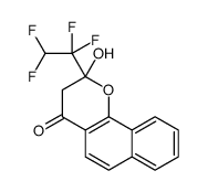2-hydroxy-2-(1,1,2,2-tetrafluoroethyl)-3H-benzo[h]chromen-4-one结构式